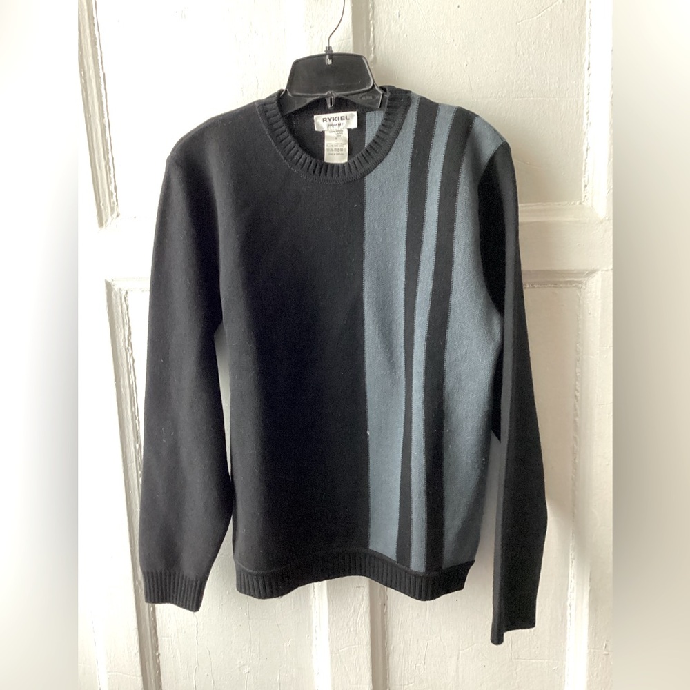 Rykiel Homme Black and Gray Men's Sweater